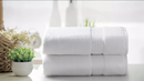 KATHY IRELAND ZERO TWIST COTTON PLUSH OVERSIZED BATH SHEET SET (2 PACK) - WHITE - Like New