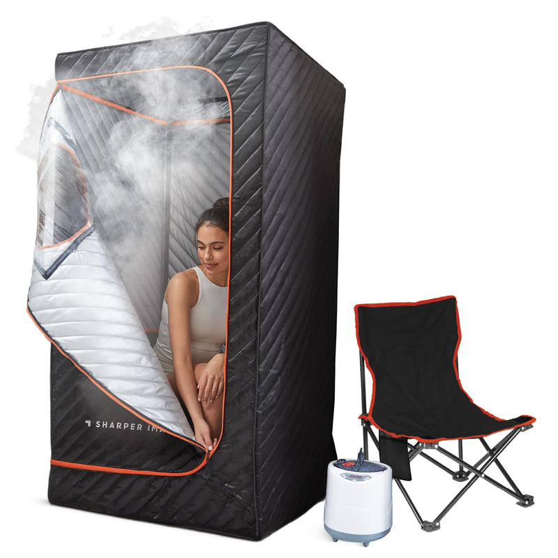 Sharper Image Steamer Sauna Massage Job-Heavy 1018244 - Black - Like New