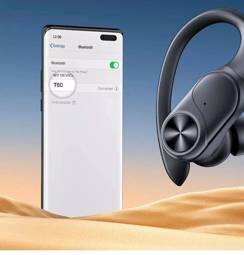 POCBUDS BLUETOOTH HEADPHONES WIRELESS EARBUDS 80HRS PLAYTIME CHARGING C - BLACK - Like New