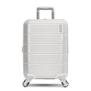 142349 American Tourister Stratum 2.0 Expandable Hardside Luggage, White - Like New