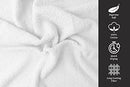 SOFTCOTT Basic Bath Towels 24x48 Inch White Bath Towel Pack of 6 - B09SGMH9V4 - Brand New