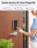 Philips WiFi Smart Lock with Door Lever FDL240X-1HBG-L-SN - Stainless Steel - Like New