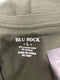 BLU ROCK LARGE OLIVE SHORT SLEEVE T SHIRT - SIZE: MEN L - OLIVE - Brand New