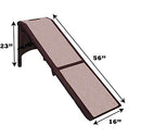 PET GEAR FREE STANDING PET RAMP FOR CATS AND DOGS 200LBS PG9955CH - CHOCOLATE - Like New