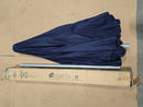 ASTELLA 7.5-FOOT ALUMINUM MARKET PATIO UMBRELLA - NAVY BLUE/VALANCE - Like New