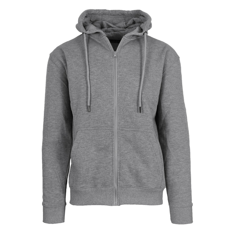 BLUE ICE MEN’S FLEECE-LINED FULL-ZIP HOODIE - SIZE: MEN M - CHARCOAL - Brand New