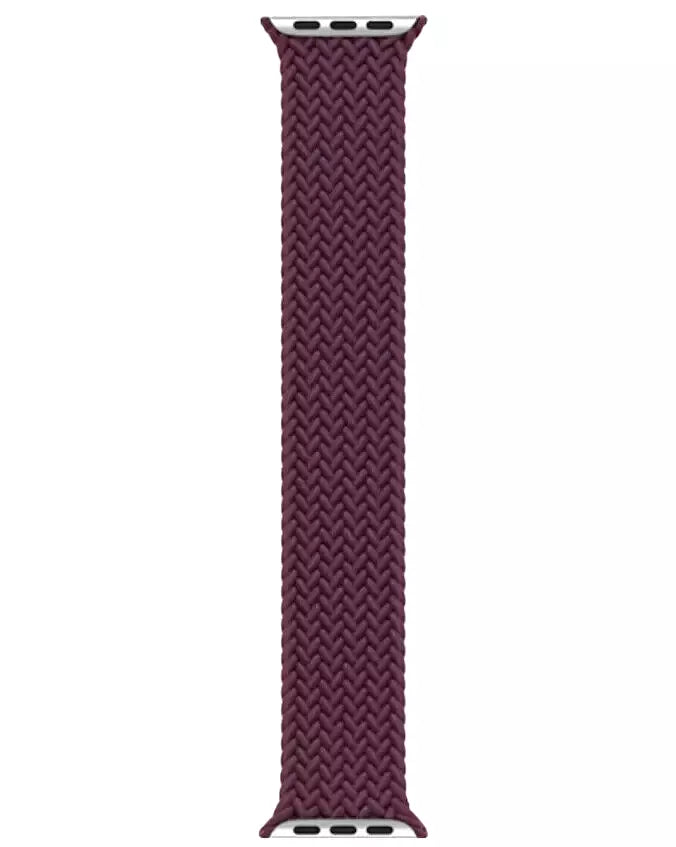 APPLE WATCH BRAIDED SOLO LOOP STRAP 41MM - SIZE 2 - DARK CHERRY - Brand New