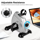 HIMALY MINI EXERCISE BIKE UNDER DESK BIKE PEDAL MACHINE - SILVER - Like New