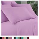 LUXURY HOME 6-PIECE COOL BAMBOO-FIBER SHEET SET FULL SIZE FULL - LILAC - Brand New