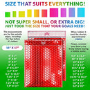 ABC Metallic Bubble Mailers 15x17" Red Foil Self Seal Padded 10 Pack - NEW - Brand New