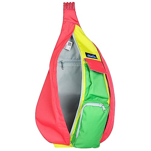 KAVU ORIGINAL ROPE SLING BAG WITH ADJUSTABLE ROPE SHOULDER STRAP CARNIVAL - Brand New