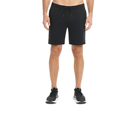HFA20VMB-00915 HURLEY MEN'S BOXING LOGO FLEECE SHORT BLACK SIZE MEN L - Brand New