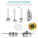 Best Choice Products Wooden Play Kitchen Toy Set with Sink, Oven, B08JQQZ7R2 - Brand New