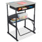 SAFCO ALPHABETTER STUDENT STANDING DESK BOOK BOX ADJUSTABLE HEIGHT - GRAY - Like New