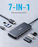 ANKER USB C HUB 341 USB-C HUB 7-IN-1 4K HDMI 100W POWER - Scratch & Dent