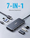 ANKER USB C HUB 341 USB-C HUB 7-IN-1 4K HDMI 100W POWER DELIVERY - GRAY - Like New