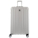 DELSY PARIS TITANIUM HARDSIDE EXPANDABLE LUGGAGE SPINNER WHEELS 29" - SILVER - Brand New