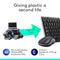 LOGITECH MK270 WIRELESS KEYBOARD AND MOUSE COMBO FOR WINDOWS WIRELESS - BLACK - Brand New