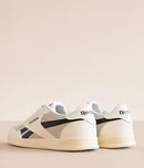 REEBOK COURT ADVANCE-SUEDE UNDERLAY - SIZE: MEN 9.5 - BEIGE BLK WHITE - Brand New