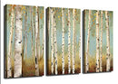Juhuso 3 Pieces White Birch Trees Canvas Wall Art Falling Leaves B098DVLYJG - Brand New