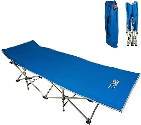 OSAGE RIVER Camping Cot Adults Folding Portable ORFCCBL - BLUE BRAND - Like New