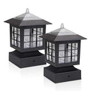 WSCXSC Post Solar Fence Light 15 LUMENS KS101X6W - Black - Like New