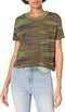 5114EA Hanes Alternative Women's Cropped T shirt Camo S Like New