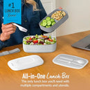 Bentgo Classic - Adult Bento Box, Stackable 3-Compartment Lunch Box, BPA-Free - Brand New