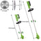 GENERIC 24V 650W LAWN ELECTRIC GRASS TRIMMER CORDLESS W/2 BATTERIES - GREEN - Like New