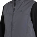 IZOD MEN'S SOFTSHELL VEST, SIZE LARGE - IRON GATE - Like New