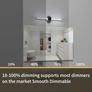 NOVELUX BATHROOM LIGHTING FIXTURES OVER MIRROR 20 INCH BLACK 5700K 2100LM 24W - Like New