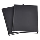 AMAZON BASICS PROFESSIONAL JOURNAL, 10.5X7.5 INCHES, BLACK, 2-PACK, BLACK - Brand New
