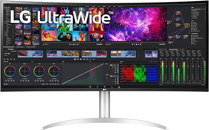 LG 40WP95C-W 40” UltraWide Curved WUHD (5120 x 2160) 5K2K Nano IPS Display Black - Like New