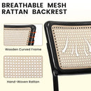 KROFEM Dining Chairs Set of 4,Modern Rattan Kitchen - Scratch & Dent
