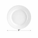 CAC China RCN-8 Clinton Rolled Edge 9" ROUND Porcelain Plate Set 24 - B008RGS0SI - Brand New