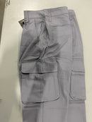 BLU ROCK MEN'S FLEX STRETCH COTTON CARGO PANTS, SIZE 32 - GRAY - Brand New