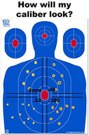 Big Dawg Targets - 18 X 24 Inch Blue Silhouette Reactive Splatter - 25 Pack - Brand New