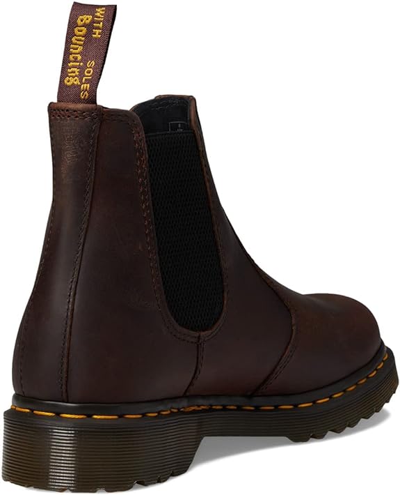 2976 Dr. Martens Unisex Chelsea Boot Waxed Full Grain Men's Chestnut Brown 9 - Like New