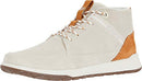 P724070 Cat Footwear Unisex Quest Mid Sneaker, White Tan, Size 7.5 - Like New