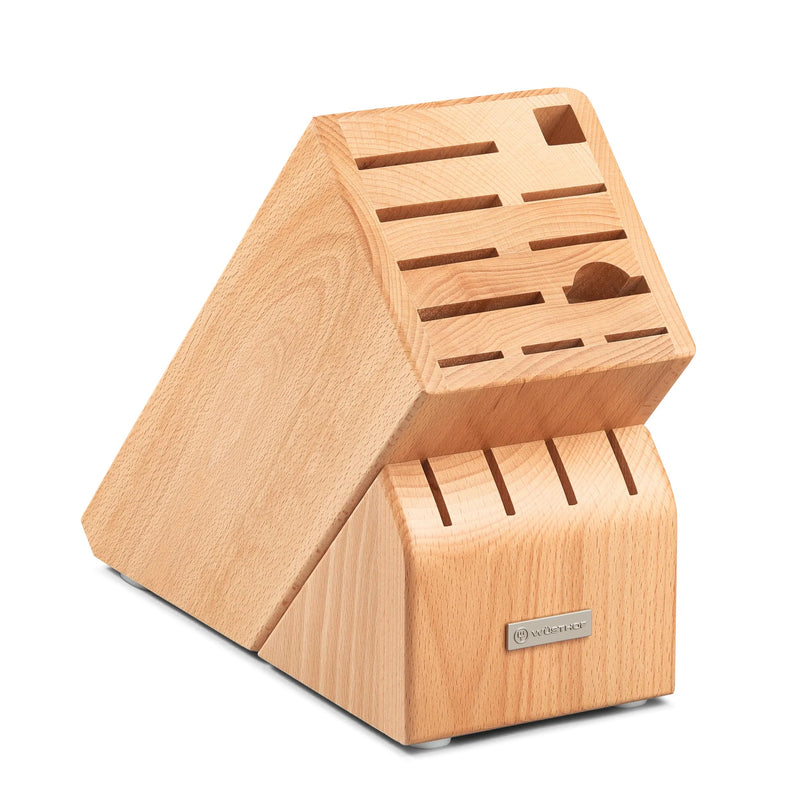 2099601501 WUSTHOF CLASSIC 15-SLOT NATURAL WOOD KNIFE STORAGE BLOCK - Like New