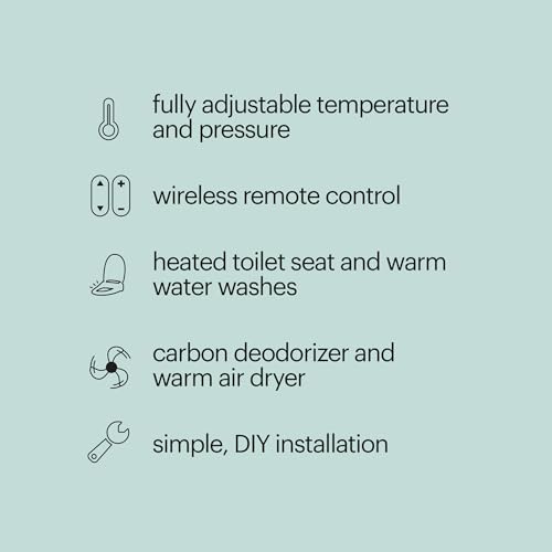 BRONDELL SWASH SE600 BIDET TOILET SEAT FITS ROUND TOILETS - WHITE - Like New