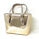 35H3GTVT0M Michael Kors XS Carry All Jet Set Travel Womens Tote, Pale Gold XS - Brand New