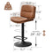 FIRAVOE SWIVEL BAR STOOLS SET OF 4, COUNTER HEIGHT BARSTOOLS FOR KITCHEN BROWN - Like New