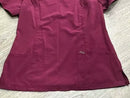 INFINITY CHEROKEE ROUND NECK NURSE SCRUB TOPS FOR WOMEN WITH 3 POCKETS L - WINE - Like New