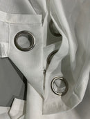 GENERIC WINDOW CURTAINS, 2 PIECE 53" BY 96" - WHITE - Like New