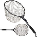 PLUSINNO fly fishing net, bass trout landing net, folding nets - gray/black - Like New