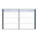 BLUE SKY WEEKLY/MONTHLY PLANNER 8-1/2" X 11", 100008-26 - CHARCOAL METALLIC - Brand New