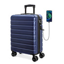 AnyZip 20" Hardside PC ABS Lightweight Carry On Luggage TSA Lock B09Y8GNVRX - Brand New