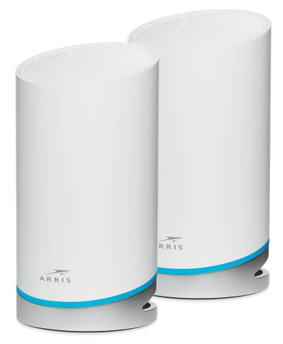 ARRIS SURFBOARD MAX TRI-BAND MESH WIFI 6 SYSTEM AX6600 W121 - WHITE - Like New