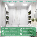 Brightever 7 Inch LED Flush Mount Ceiling Light, 15W 1600LM, Ultra Thin, 8 Pack - Brand New